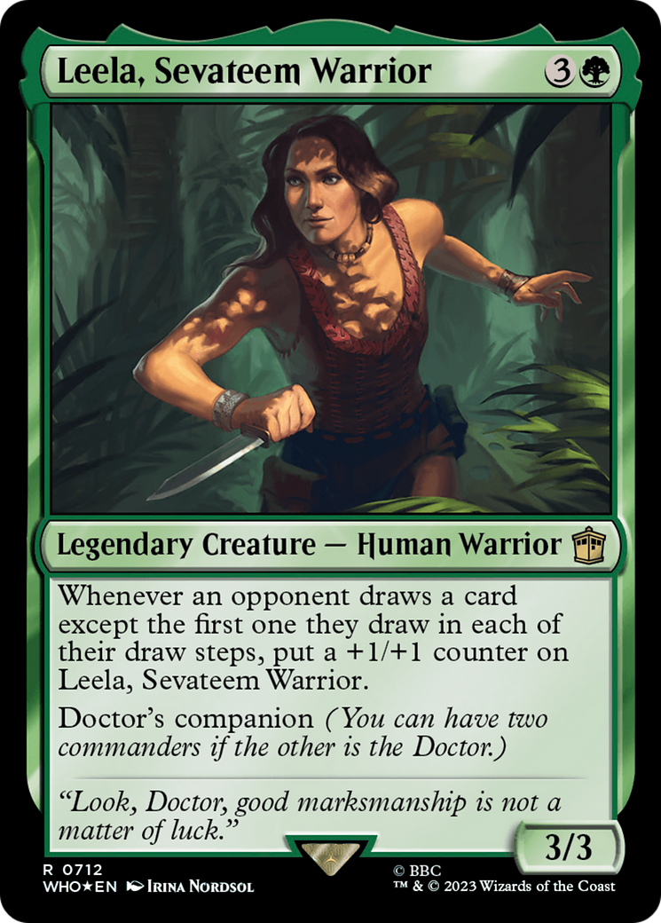 Leela, Sevateem Warrior (Surge Foil) [Doctor Who] | Grognard Games