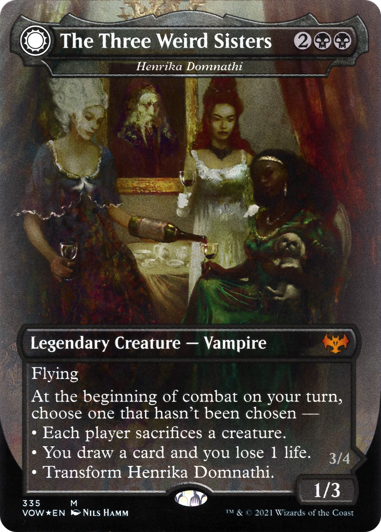 Henrika Domnathi // Henrika, Infernal Seer - The Three Weird Sisters // Fiends of Darkest Night [Innistrad: Crimson Vow] | Grognard Games