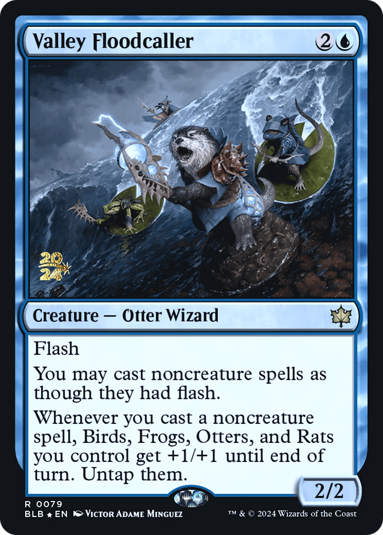 Valley Floodcaller [Bloomburrow Prerelease Promos] | Grognard Games