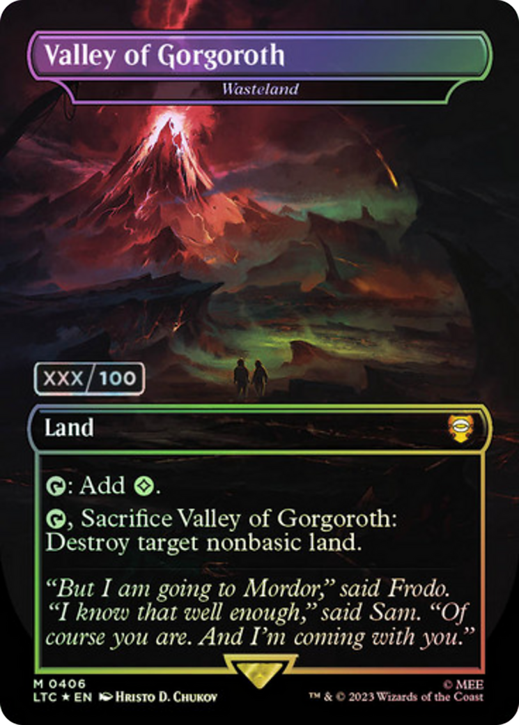 Valley of Gorgoroth - Wasteland (Serialized) [The Lord of the Rings: Tales of Middle-Earth Commander] | Grognard Games