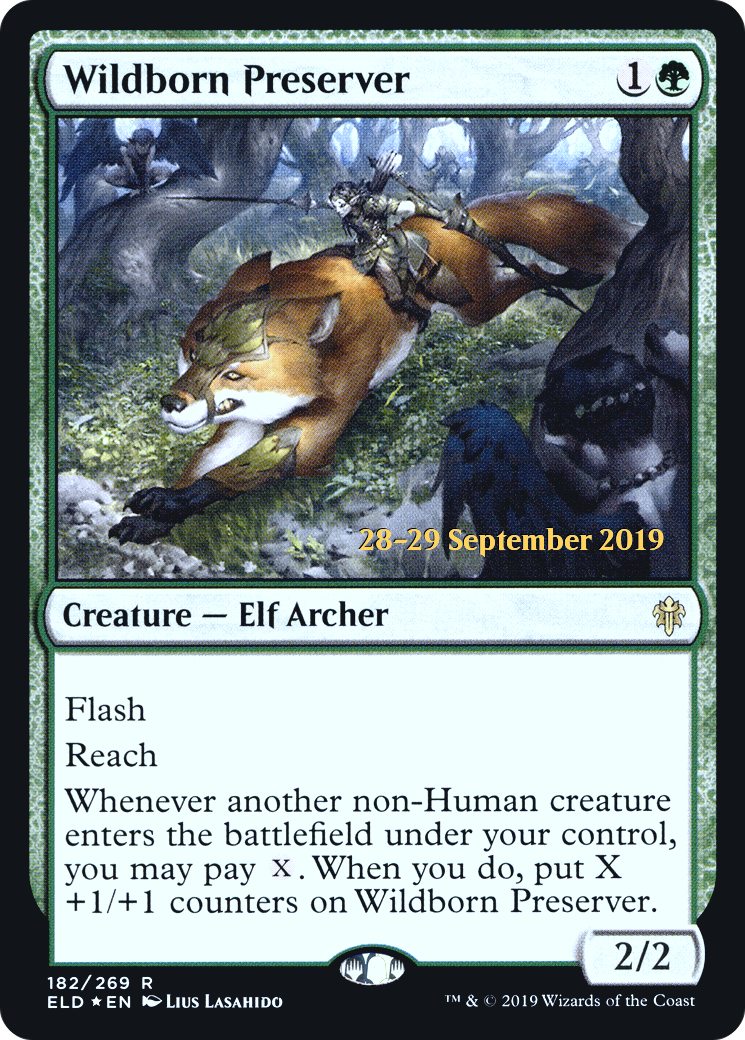 Wildborn Preserver  [Throne of Eldraine Prerelease Promos] | Grognard Games