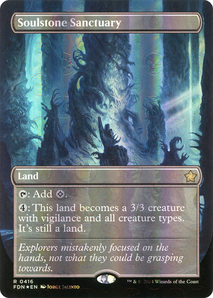 Soulstone Sanctuary (Borderless) (Mana Foil) [Foundations] | Grognard Games