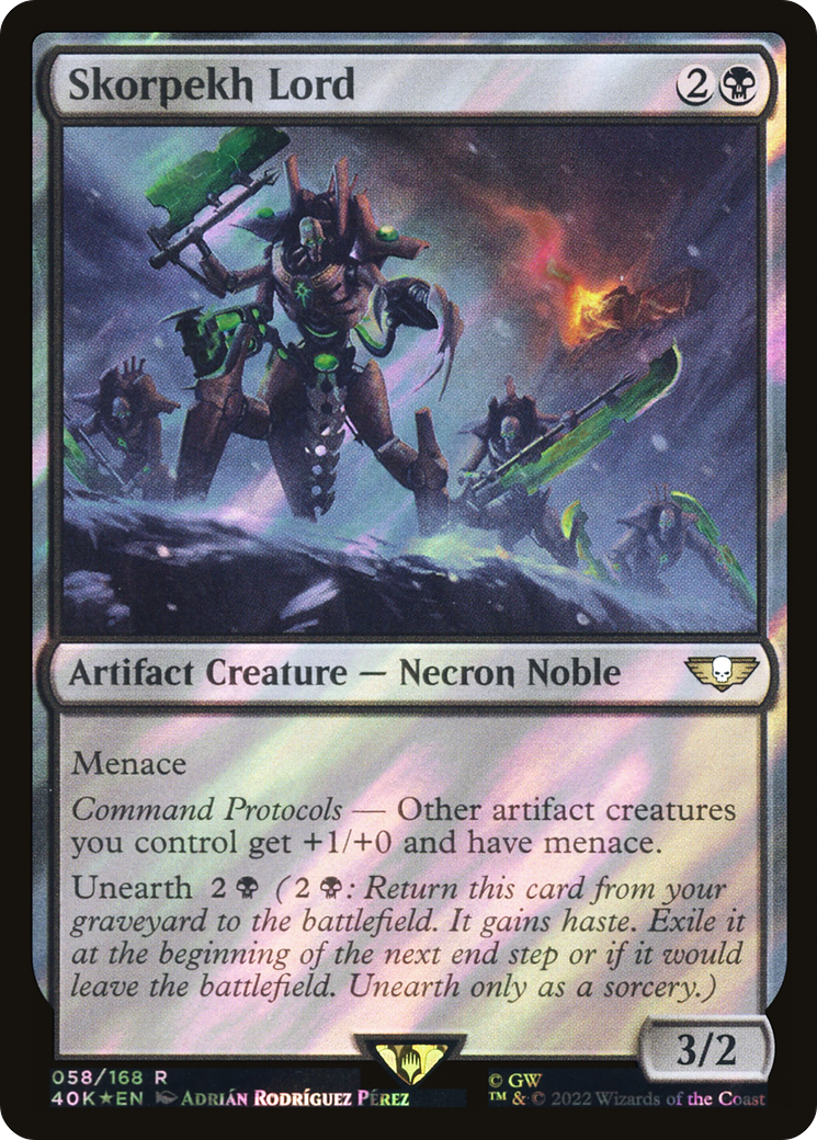 Skorpekh Lord (Surge Foil) [Universes Beyond: Warhammer 40,000] | Grognard Games