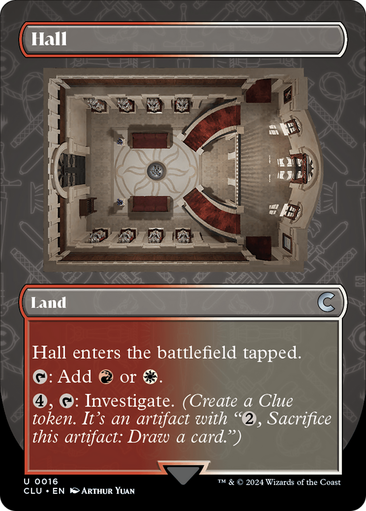 Hall (Borderless) [Ravnica: Clue Edition] | Grognard Games