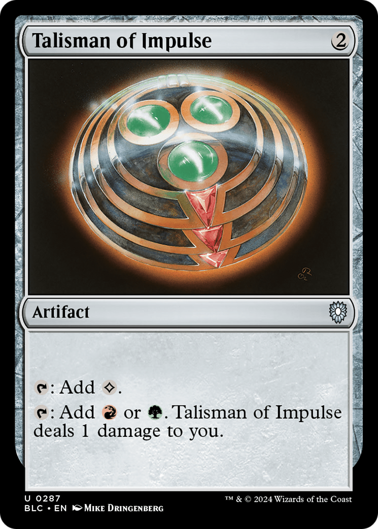 Talisman of Impulse [Bloomburrow Commander] | Grognard Games