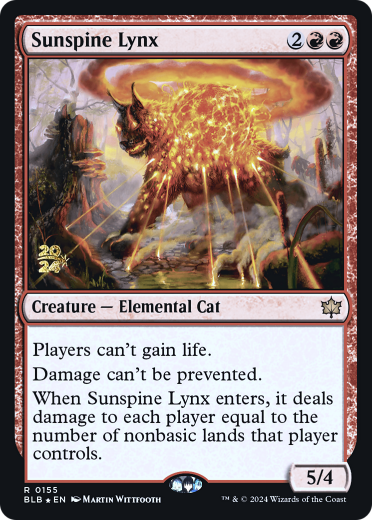 Sunspine Lynx [Bloomburrow Prerelease Promos] | Grognard Games