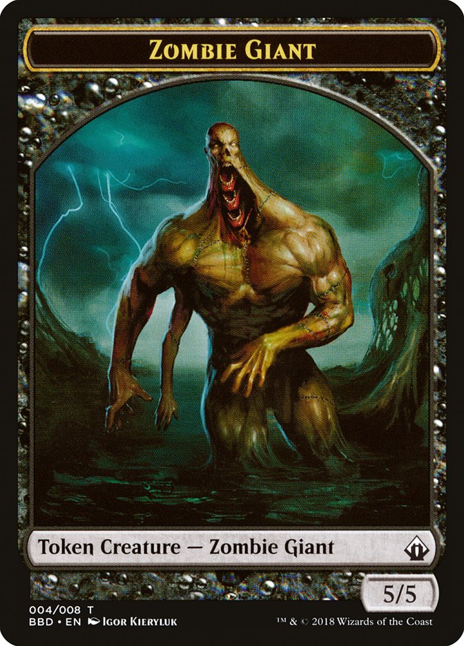 Zombie Giant Token [Battlebond Tokens] | Grognard Games