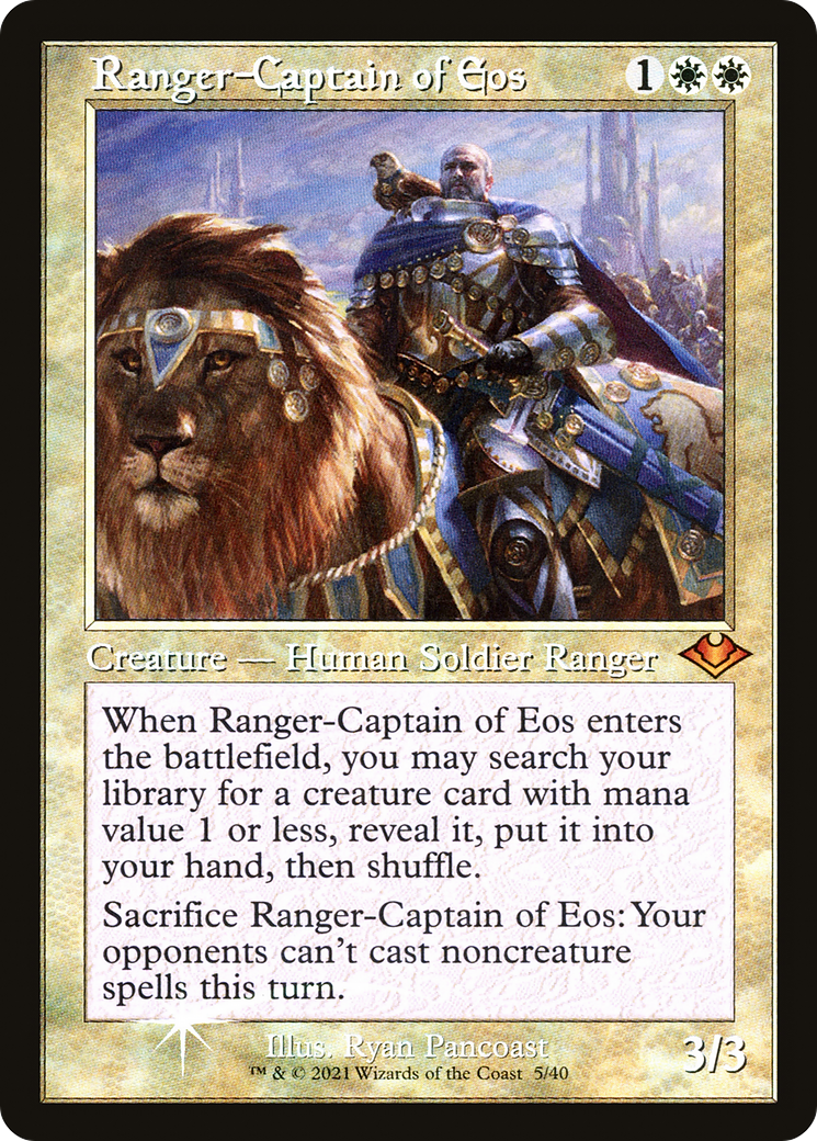 Ranger-Captain of Eos (MH1-005) - Modern Horizons 1 Timeshifts Etched Foil | Grognard Games