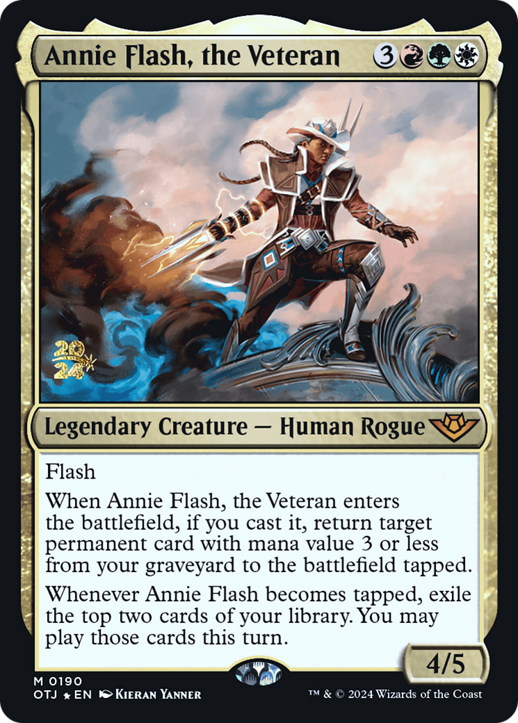 Annie Flash, the Veteran [Outlaws of Thunder Junction Prerelease Promos] | Grognard Games