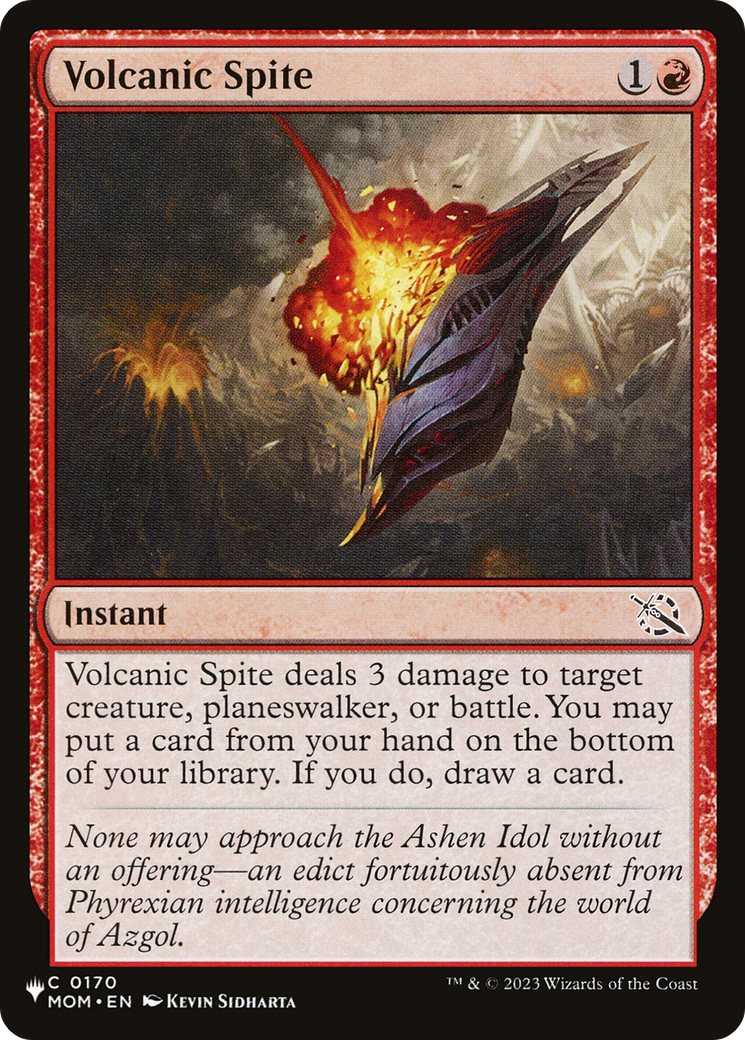 Volcanic Spite [The List] | Grognard Games