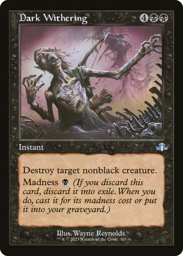 Dark Withering (Retro) [Dominaria Remastered] | Grognard Games