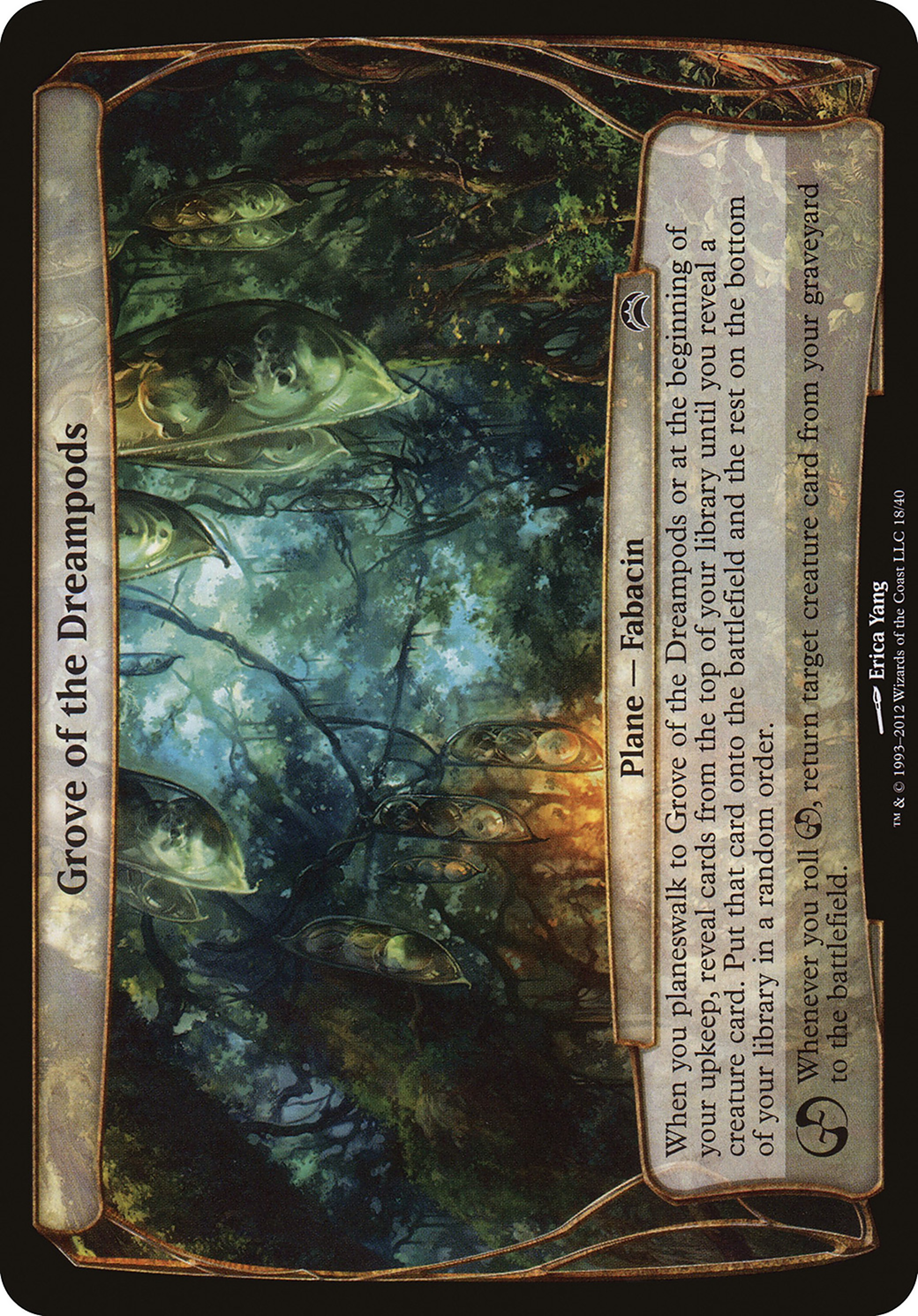 Grove of the Dreampods (OVER-018) - Planechase 2012 Planes Foil | Grognard Games