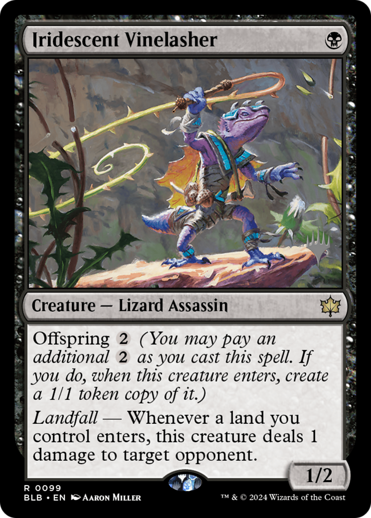 Iridescent Vinelasher (Promo Pack) [Bloomburrow Promos] | Grognard Games