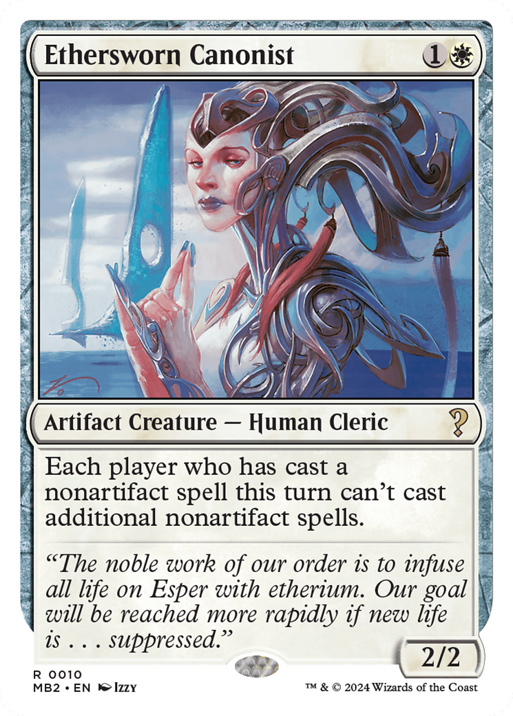 Ethersworn Canonist (White Border) [Mystery Booster 2] | Grognard Games