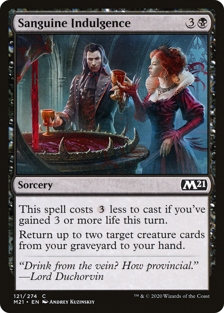 Sanguine Indulgence [Core Set 2021] | Grognard Games