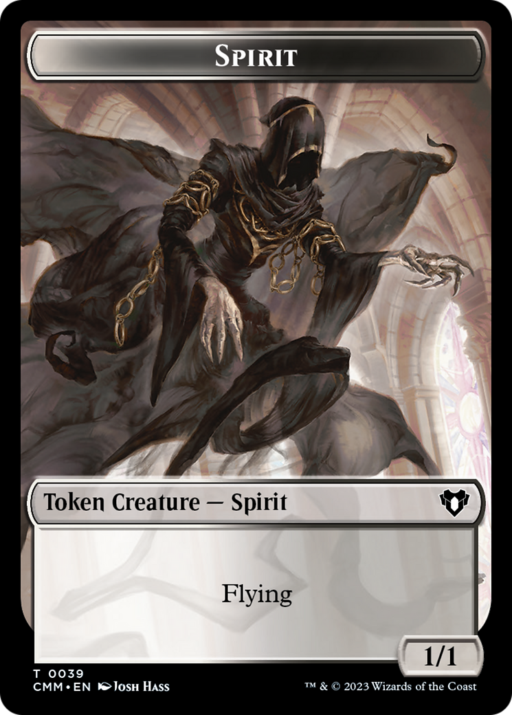 Spirit Token (39) [Commander Masters Tokens] | Grognard Games