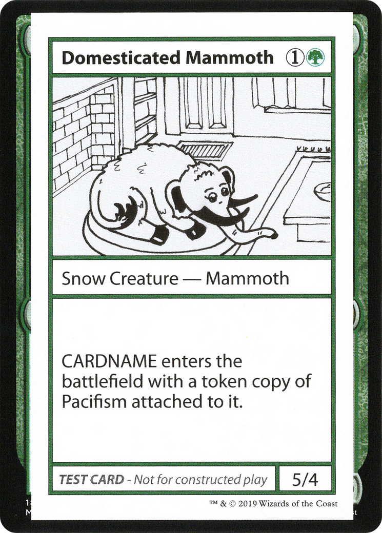 Domesticated Mammoth (2021 Edition) [Mystery Booster Playtest Cards] | Grognard Games