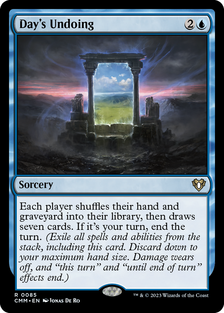 Day's Undoing [Commander Masters] | Grognard Games
