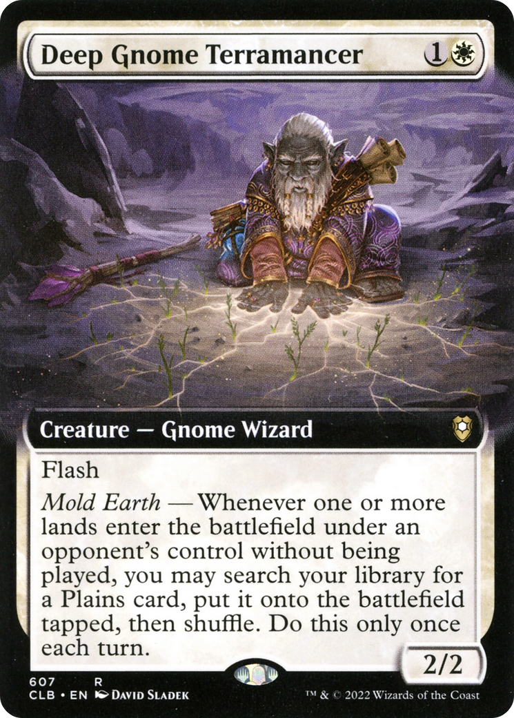 Deep Gnome Terramancer (Extended Art) [Commander Legends: Battle for Baldur's Gate] | Grognard Games