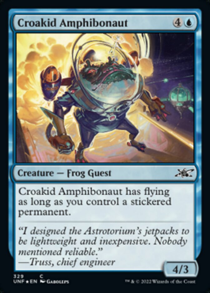 Croakid Amphibonaut (Galaxy Foil) [Unfinity] | Grognard Games