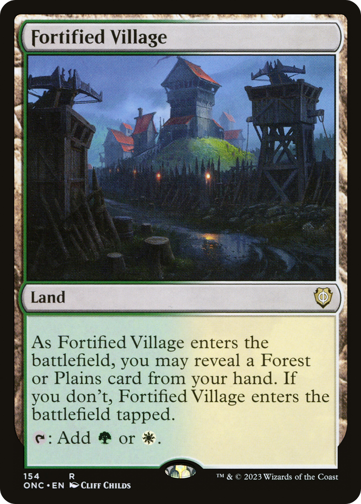 Fortified Village [Phyrexia: All Will Be One Commander] | Grognard Games