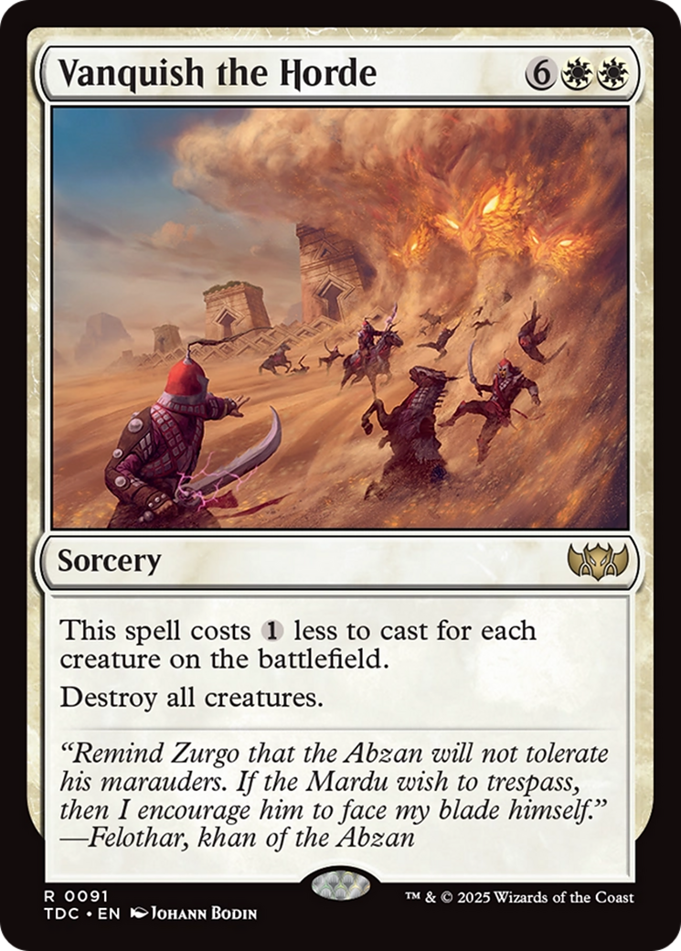 Vanquish the Horde [Tarkir: Dragonstorm Commander] | Grognard Games