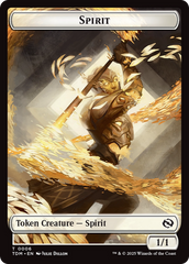 Spirit (0006) // Spirit (0007) Double-Sided Token [Tarkir: Dragonstorm Tokens] | Grognard Games