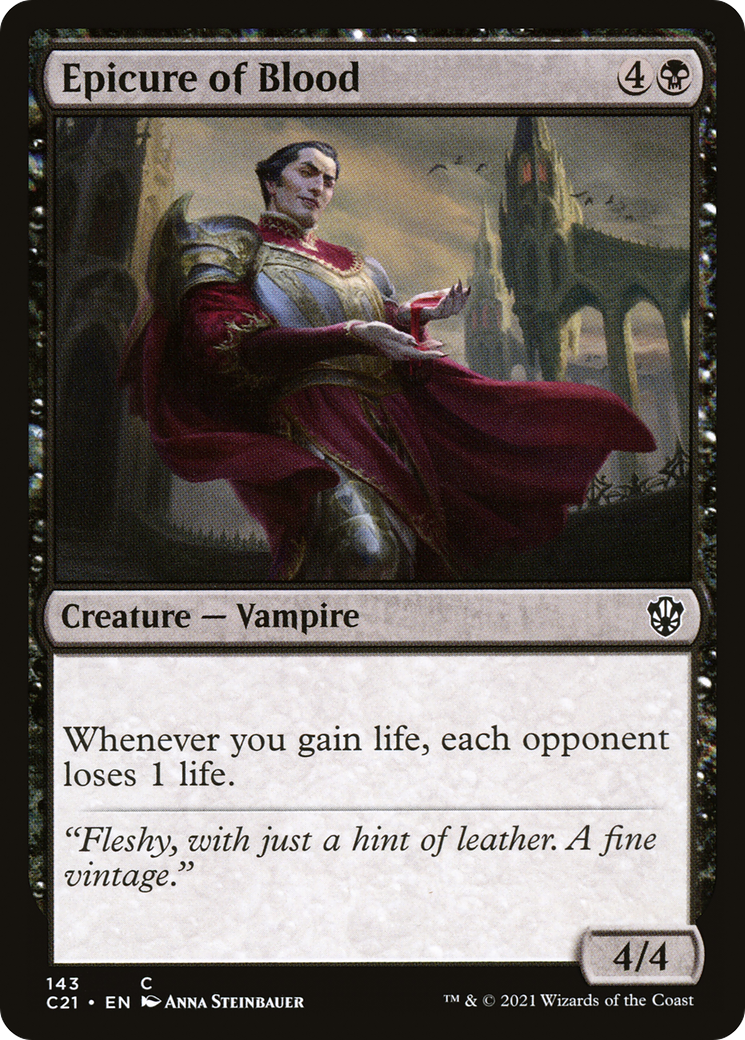 Epicure of Blood [Commander 2021] | Grognard Games