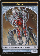 Elemental (008) // Golem (018) Double-Sided Token [Modern Horizons Tokens] | Grognard Games