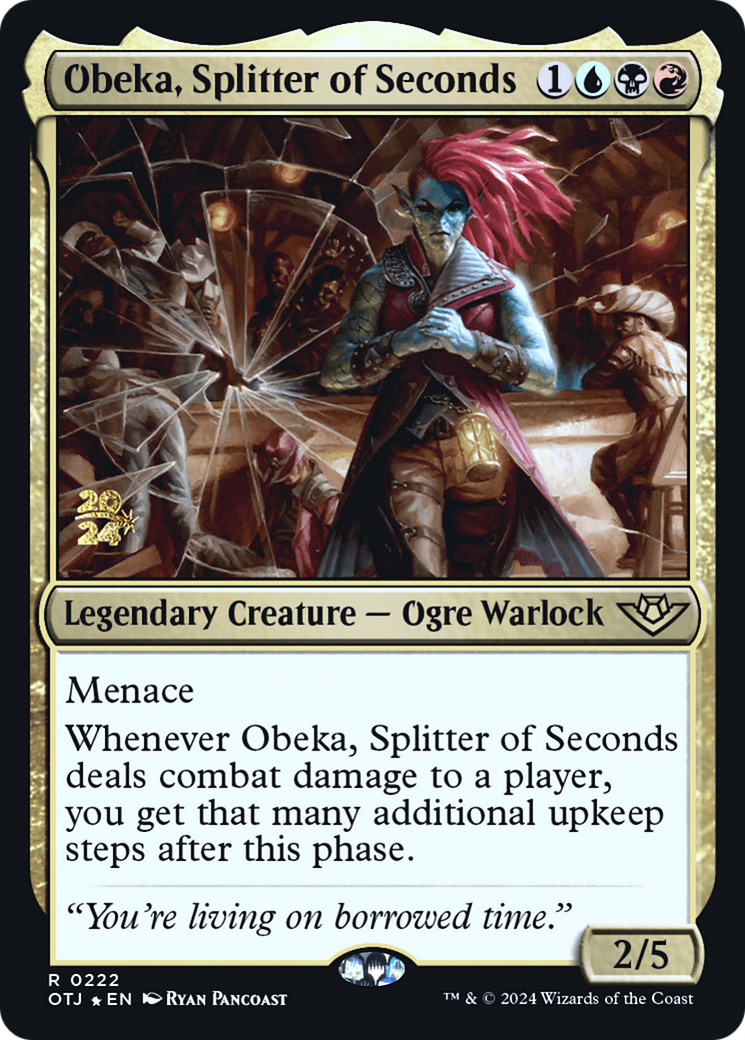 Obeka, Splitter of Seconds [Outlaws of Thunder Junction Prerelease Promos] | Grognard Games