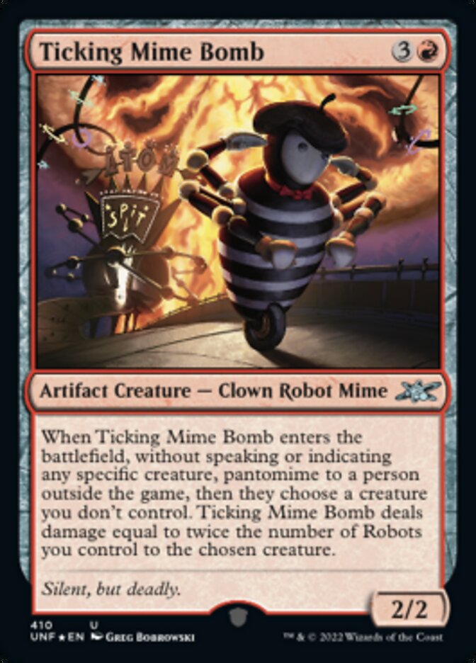 Ticking Mime Bomb (Galaxy Foil) [Unfinity] | Grognard Games