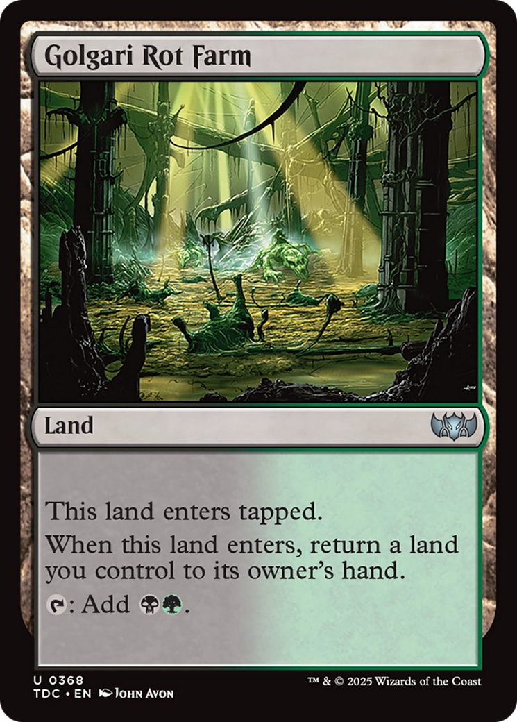 Golgari Rot Farm [Tarkir: Dragonstorm Commander] | Grognard Games