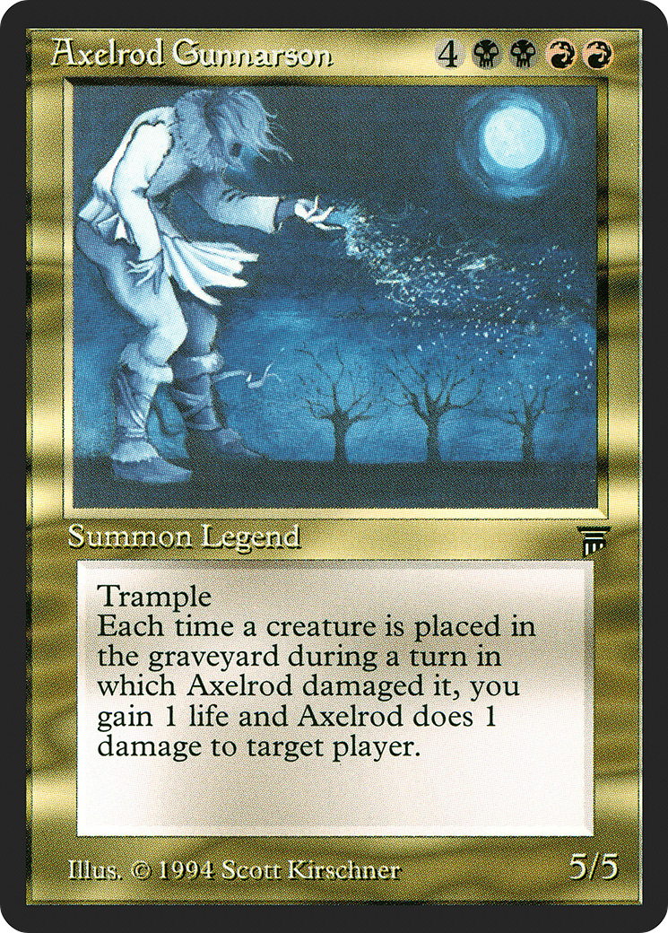 Axelrod Gunnarson [Legends] | Grognard Games