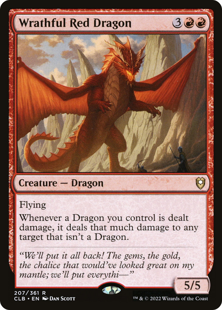 Wrathful Red Dragon [Commander Legends: Battle for Baldur's Gate] | Grognard Games