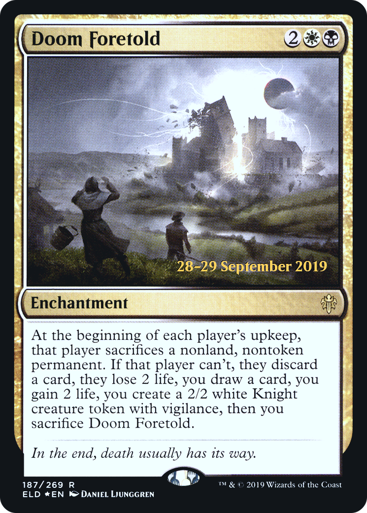 Doom Foretold  [Throne of Eldraine Prerelease Promos] | Grognard Games