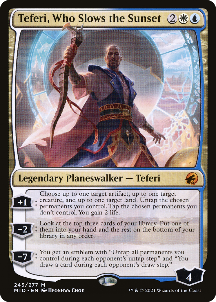 Teferi, Who Slows the Sunset [Innistrad: Midnight Hunt] | Grognard Games
