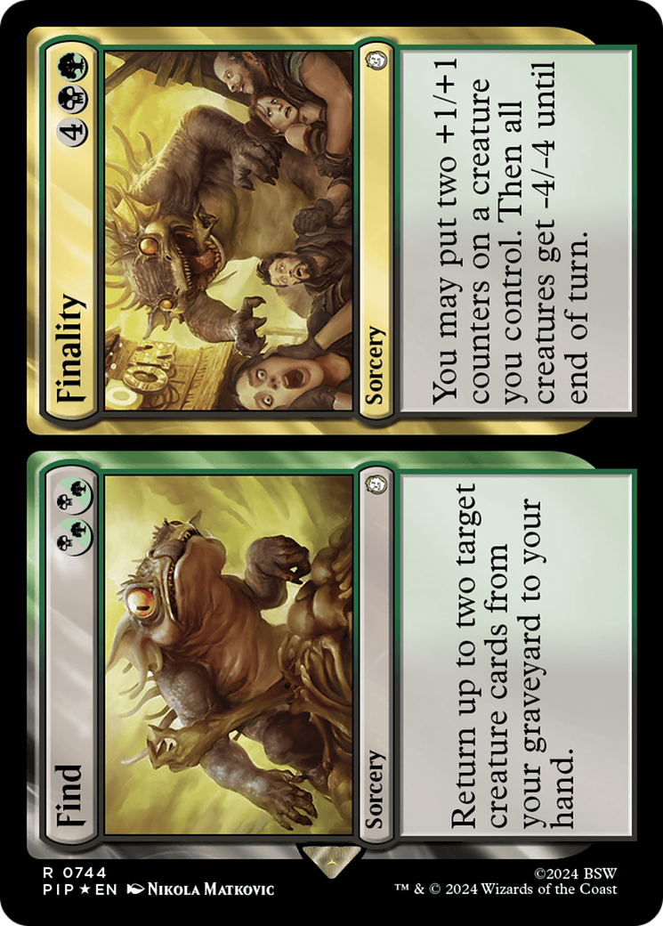 Find // Finality (Surge Foil) [Fallout] | Grognard Games