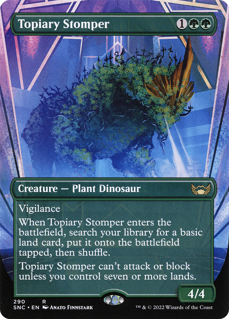 Topiary Stomper (Borderless Alternate Art) [Streets of New Capenna] | Grognard Games