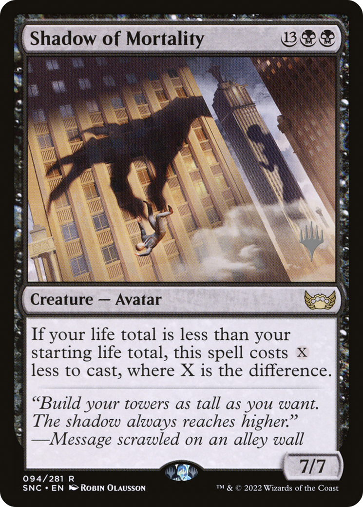 Shadow of Mortality (Promo Pack) [Streets of New Capenna Promos] | Grognard Games