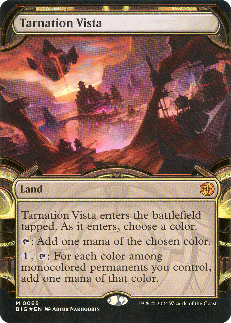 Tarnation Vista (Showcase) (Raised Foil) [Outlaws of Thunder Junction: The Big Score] | Grognard Games