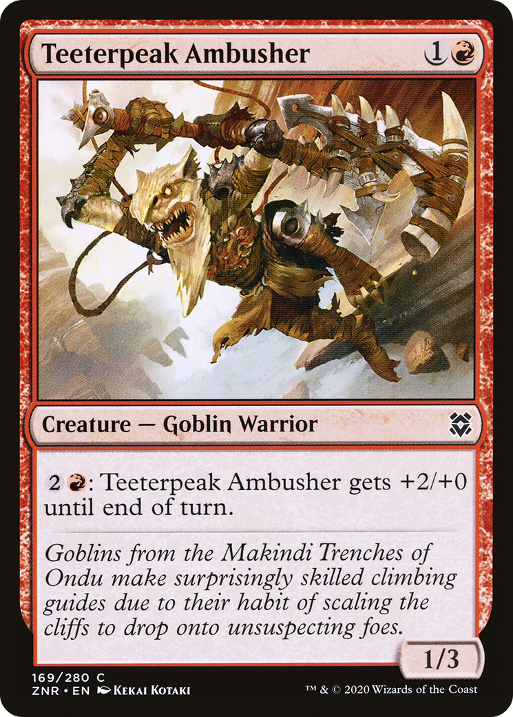 Teeterpeak Ambusher [Zendikar Rising] | Grognard Games