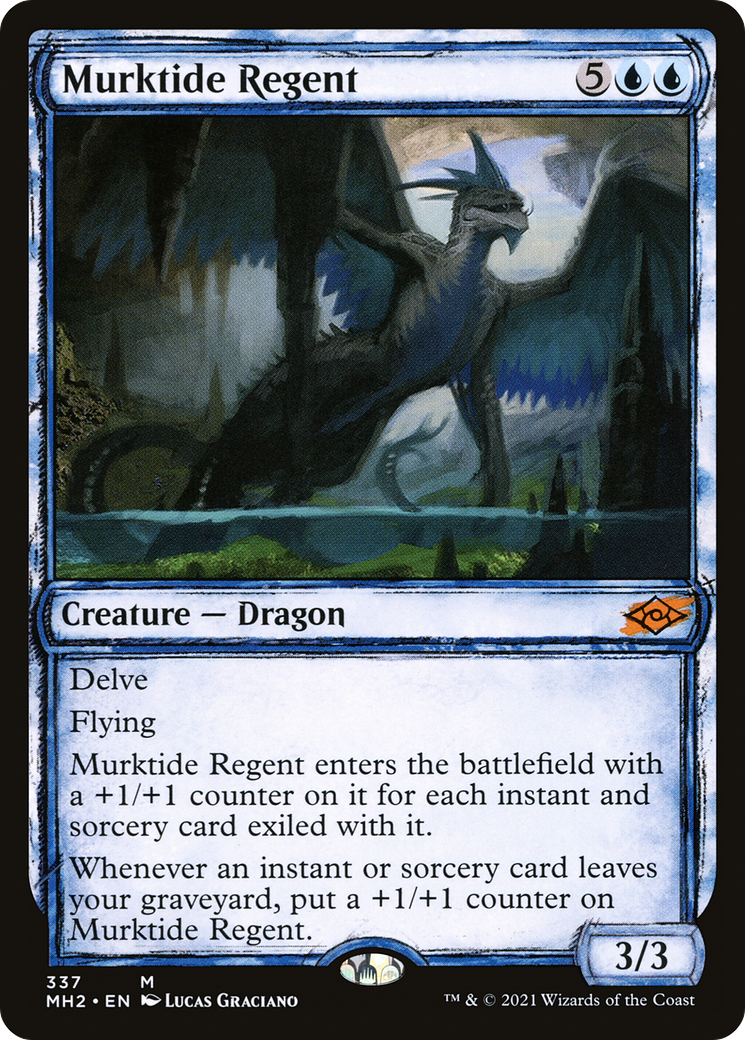 Murktide Regent (MH2-337) - Modern Horizons 2: (Showcase) Foil | Grognard Games