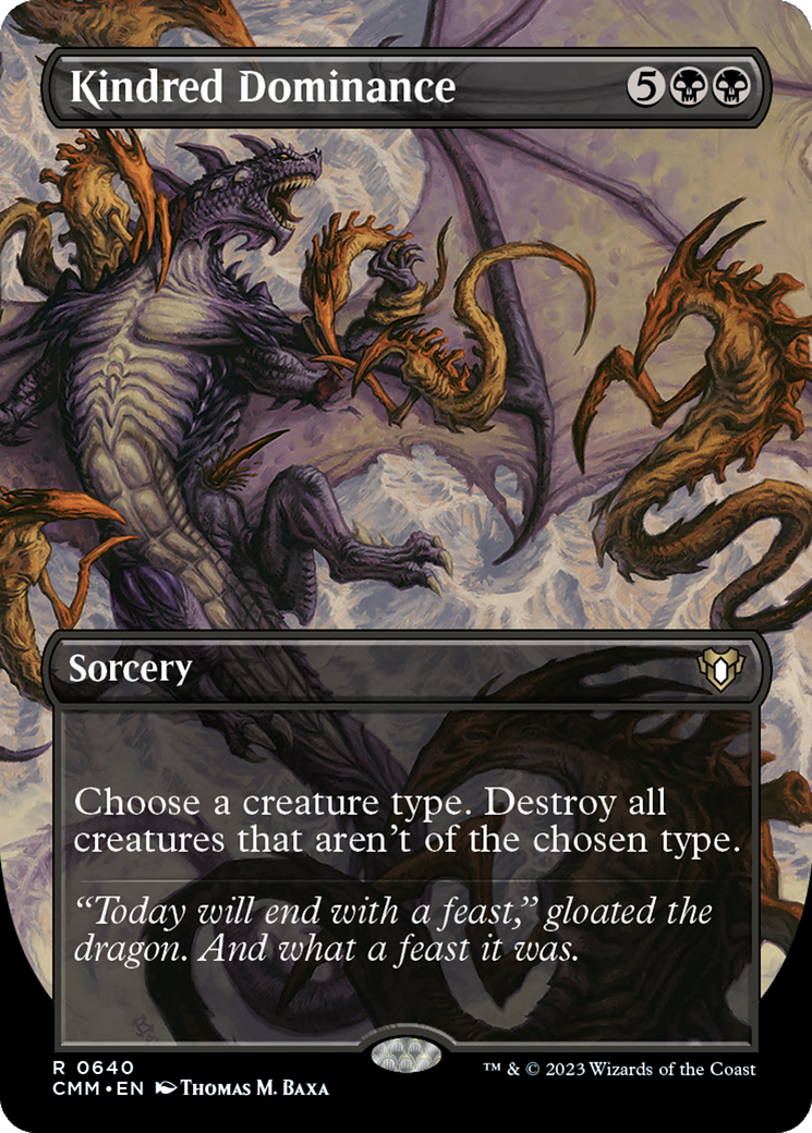 Kindred Dominance (Borderless Alternate Art) [Commander Masters] | Grognard Games