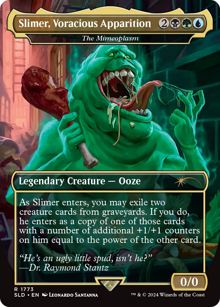 The Mimeoplasm (SLD-1773) - Secret Lair Drop / Slimer, Voracious Apparition (Borderless) Foil | Grognard Games