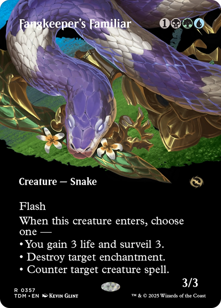 Fangkeeper's Familiar (Borderless) [Tarkir: Dragonstorm] | Grognard Games