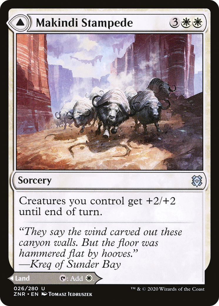 Makindi Stampede // Makindi Mesas [Zendikar Rising] | Grognard Games