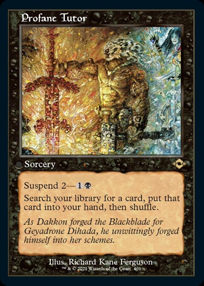 Profane Tutor (Retro Foil Etched) [Modern Horizons 2] | Grognard Games