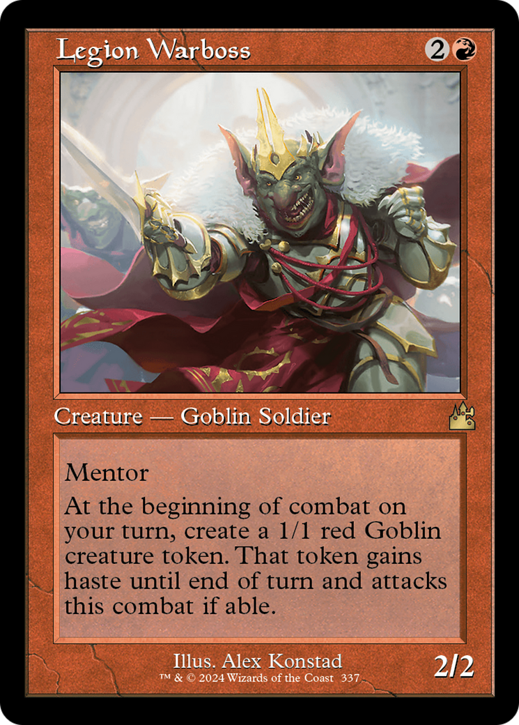 Legion Warboss (Retro Frame) [Ravnica Remastered] | Grognard Games
