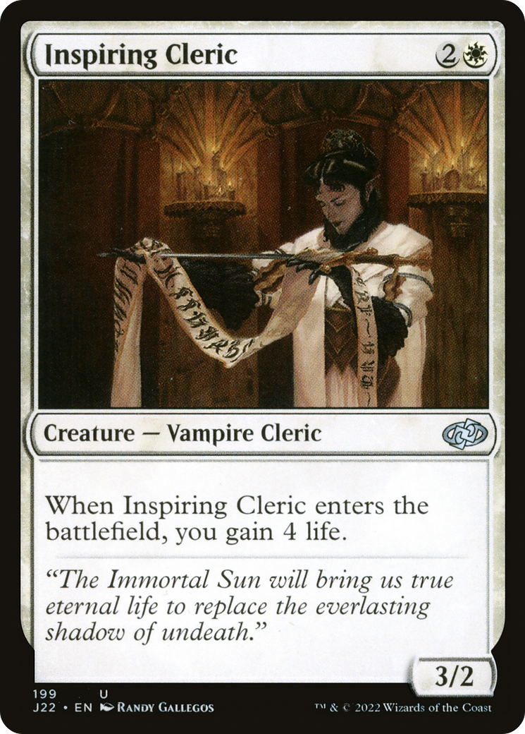 Inspiring Cleric [Jumpstart 2022] | Grognard Games