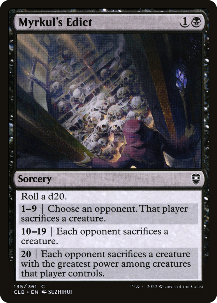 Myrkul's Edict [Commander Legends: Battle for Baldur's Gate] | Grognard Games